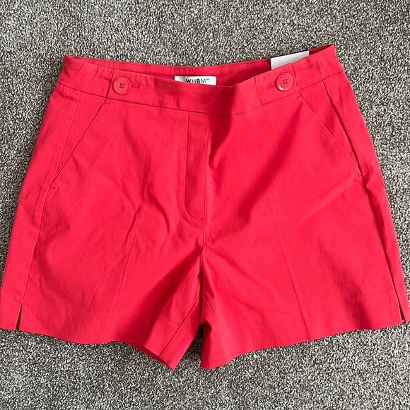 White House Black Market Pants - NWT White House Black Market Pull On Red Chino Shorts 8